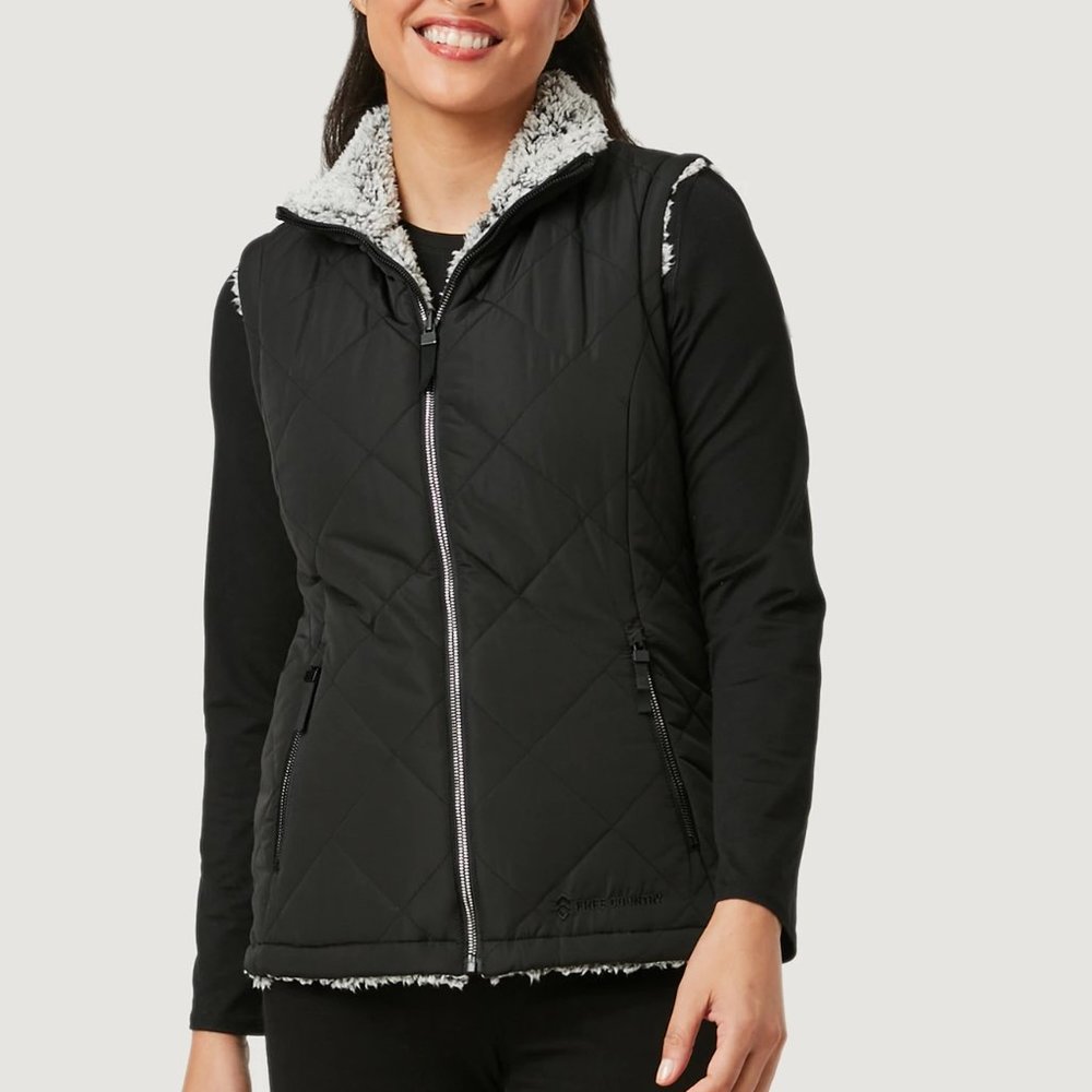 Free Country Women's Stratus Lite Reversible Vest S
